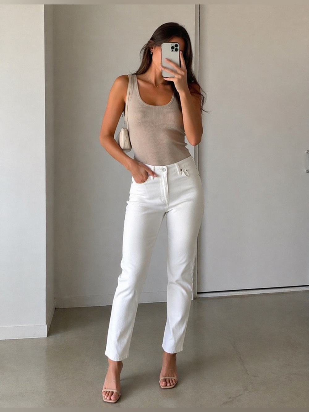 J. Crew Women’s Vintage Slim Straight Cream Jeans